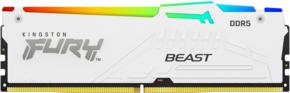 Оперативная память Kingston Память DDR5 16GB 6000MHz KF560C36BWE2A-16 Fury Beast White Expo RGB RTL PC5-48000 CL36 DIMM 288-pin 1.35В dual rank с радиатором Ret