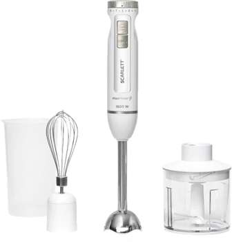 Блендер SCARLETT погружной SC-HB42F29 1600Вт белый/серебристый