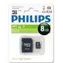 Карта памяти Philips Micro SecureDigital 8GB microSDHC Class 10