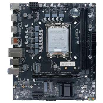 Материнская плата CBR H610 OEM { Chipset H610, Socket 1700, 2*DDR4, mATX, DP+2*HDMI, 1*PCIEx16,1*PCIEx1,2*M.2, 3*SATA3, 4*USB 2.0 + 2*USB3.0, LAN 1Gb} БЕЗ УПАКОВКИ