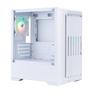 Корпус 1STPLAYER BULLET HUNTER H2 ARGB White / mATX / 4x120mm ARGB fans / H2-WH-4F7-W