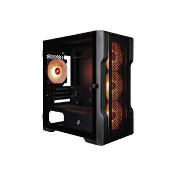 Корпус 1STPLAYER TRILOBITE T3 ARGB Black / mATX / 4x120mm ARGB fans / T3-BK-4F7