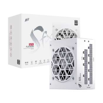 Блок питания 1STPLAYER SFX 750W PLATINUM White / SFX, APFC, 80 PLUS Platinum, LLC+DC-DC, full Japan solid-state caps, 80mm fan, full modular / PS-750SFX-WH