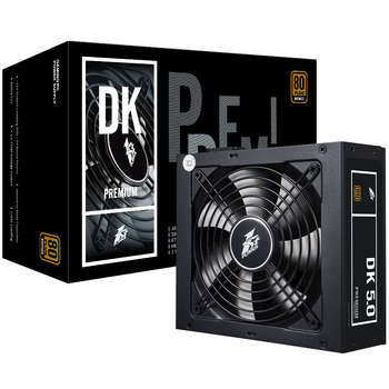 Блок питания 1STPLAYER DK PREMIUM 500W / ATX 2.4, APFC, 80 PLUS Bronze, Double Forward, Japan main cap, 120mm fan, non-modular / PS-500AX