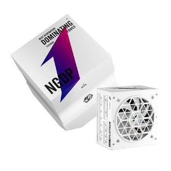 Блок питания 1STPLAYER NGDP PLATINUM 1000W White / ATX3.0, APFC, 80 PLUS Platinum, LLC+DC-DC, full Japan solid-state caps, 120mm fan, full modular / HA-1000BA3-WH