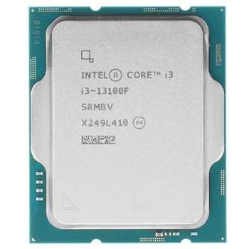 Процессор Intel Core i3-13100F / 3.4-4.5 GHz, 4 cores, 8 threads, 12MB, 60-89W, LGA1700, Raptor Lake, 7nm / OEM