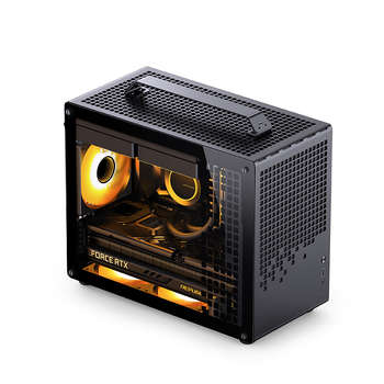 Корпус JONSBO Jonsplus Z20 Black, TG, mini-ITX, mATX, черный