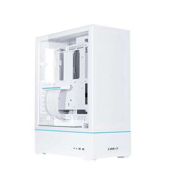 Корпус LIAN LI SUP01W / White / 3 x 120mm PWM Fan / PCIe4.0 Riser Cable / Mid-Tower, TG / G99.SUP01W.R0