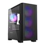 Корпус Montech AIR 100 ARGB Black / mATX / 4x120mm ARGB fans & hub / AIR 100 ARGB