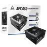 Блок питания Montech APX 650W / ATX 2.43, APFC, 80 PLUS Standard, DC-DC, 120mm fan, non-modular / XWYA11-650W
