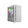Корпус Powercase Mistral Micro T3W, Tempered Glass, Mesh, 2x 140mm + 1х 120mm 5-color fan, белый, mATX