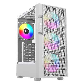 Корпус XASTRA A302 4FRGB White ATX/Mesh/ tempered glass / 4x120mm FC120-FRGB fans/A302-WH-FC120FRGB-4F-GL