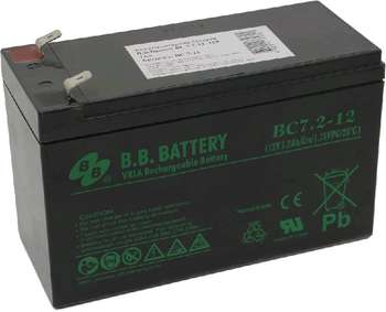 Аккумулятор для ИБП B.B. Battery Аккумулятор BC 7.2-12  12V 7.2Ah