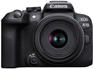 Фотокамера Canon Фотоаппарат EOS R10 черный 24.1Mpix 2.95" 2160p WiFi RF-S 18-45mm f/4.5-6.3 IS STM LP-E17