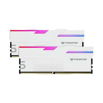 Оперативная память Acer Модуль памяти DDR5 Predator Hermes RGB 32Gb  1.4V HERMES-32GB-6800-1R8-V4 with Fan White