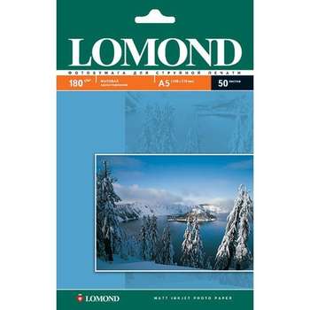 Фотобумага Lomond 0102068   А5 50л. Матовая 180г/м2
