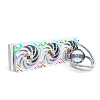 Система охлаждения Valkyrie Система водяного охлаждения Dragonfang 360 White / 3x120mm ARGB fans, 300W TDP, 29dBA / HW GL360W