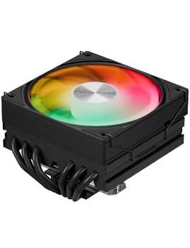 Кулер upHere H85KC6 Black ARGB / 6HPx6mm, 180W TDP, top flow, 1x120mm ARGB fan, 600-1650RPM, 68 CFM, 25dBA / H85KC6