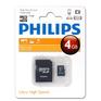 Карта памяти Philips Micro SecureDigital 4GB microSDHC Class 10