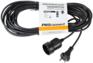 Электрический удлинитель Proconnect Удлинитель силовой PROc-Uc  2x0.75кв.мм 1розет. 10м ПВС 6A без катушки черный
