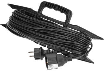 Электрический удлинитель Proconnect Удлинитель силовой PROc-Uc 3x0.75кв.мм 1розет. 30м ПВС 6A пласт.рамка черный