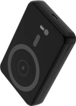 Внешний аккумулятор CACTUS Мобильный аккумулятор CS-PBFSUA-10000 10000mAh 22.5W 4.5A USB-C беспров.зар. черный
