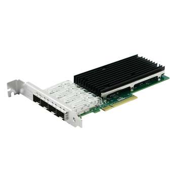 Сетевая карта LR-LINK Сетевой адаптер LREC9804BF-4SFP+ PCIe 3.0 x8, Intel XL710, 4*SFP+ 10G NIC Card {50}