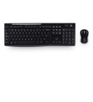Клавиатура Logitech + мышь беспроводные 2.4G EN/RU черный MK270 920-003381 LOGITECH