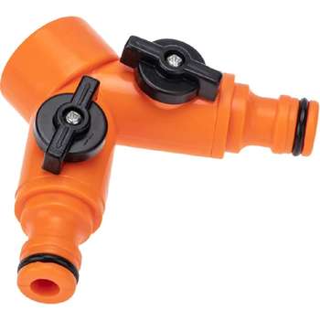 Поливочное оборудование REXANT Разветвитель 2-х канальный на кран 1/2"-3/4" Четыре Сезона