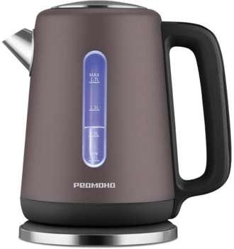 Чайник/Термопот РЕДМОНД Чайник электрический KM238 1.7л. 2200Вт серо-коричневый корпус: нерж.сталь/пластик