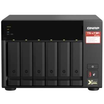 Хранилище данных QNap TS-673A-8G NAS, 6 trays 3,5"/2,5", 2x2,5 GbE BASE-T, 2 x M.2 NVMe 2280 slots, quad-core AMD Ryzen V1500B 2,2 GHz, 8 GB SO-DIMM DDR4