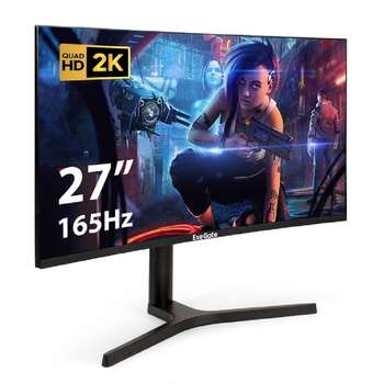 Монитор EXEGATE LCD 27" EC2700TA Combat {VA 2560x1440 Curved 165Hz 1ms 16:9 300cd 3000:1 178/178 2xHDMI DisplayPort USB Speakers} [EX297303RUS]