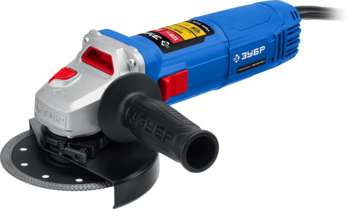 Шлифмашина углошлифовальная ЗУБР Углошлифовальная машина УШМ-П125-1100 Э 1100Вт 11000об/мин рез.шпин.:M14 d=125мм