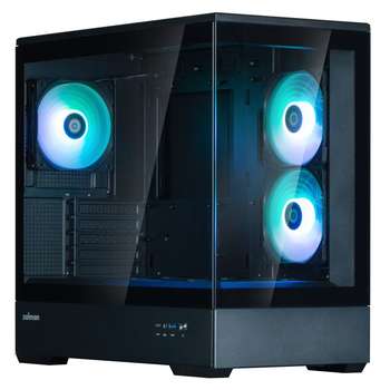 Корпус Zalman для ПК P30 Black V2 mATX Mini Tower PC Case, ARGB Fanx3