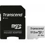 Карта памяти Transcend Micro SecureDigital 512Gb  Class10 TS512GUSD300S-A + adapter