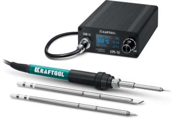 Паяльное оборудование KRAFTOOL Паяльная станция KPI-10 электрич. 100Вт макс.t=480