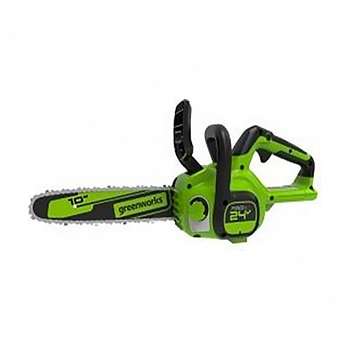 Пила GREENWORKS G24CS25K2 Цепная аккумуляторная, 24V, 25см, c АКБ 2Ач и ЗУ [2007707UA]