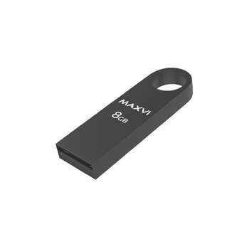 Flash-носитель Maxvi USB Drive 8GB MK dark-grey, монолит, металл, USB 2.0 FD8GBUSB20C10MK
