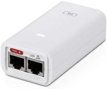 Оборудование POE UBIQUITI Инжектор PoE POE-24-12W-WH 10/100BASE-T 100-240В