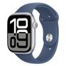Умные часы, браслет Apple Watch Series 10 42mm Silver Aluminium Case with Denim Sport Band - S/M