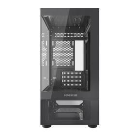 Корпус Powercase Vision Micro M2, Tempered Glass, чёрный, mATX