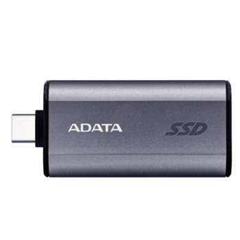 Внешний накопитель A-DATA Portable SSD 500GB SC750, External, USB 3.2 Gen 2 Type-C, [R/W -1050/1000 MB/s] серый