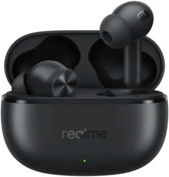 Наушники REALME Гарнитура внутриканальные Buds T200x черный беспроводные bluetooth в ушной раковине