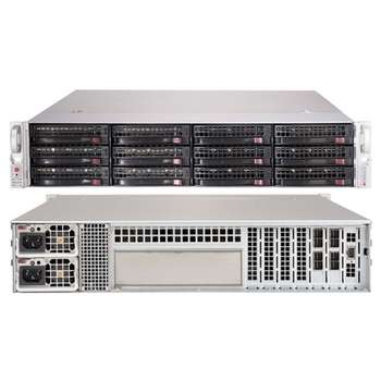 Хранилище данных SuperMicro Корпус  CSE-826BE2C-R741 2U SC826B 12 Drive  W/Dual Expander, Redundant 740W
