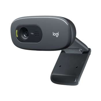 Веб-камера Logitech Bad Pack C270 черная, 3Mp интерполяция, HD 720p@30fps, угол обзора 60°, складная конструкция, USB2.0, кабель 1.5м {8}