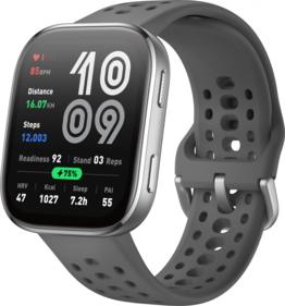 Умные часы, браслет AMAZFIT Смарт-часы Bip 6 A2435 1.97" AMOLED корп.угольно-серый рем.серый разм.брасл.:130-195мм