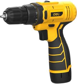 DELI Дрель-шуруповерт аккумуляторная DL-DZ12-4A2
