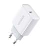 Автомобильная зарядка для устройств UGREEN Зарядное устройство CD137  Fast Charging Power Adapter With PD 20W EU. Цвет: белый