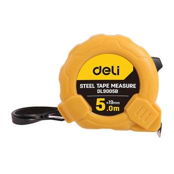 Измерительная техника DELI Рулетка DL9005B 5м*19мм, метрическая, ударопрочный корпус