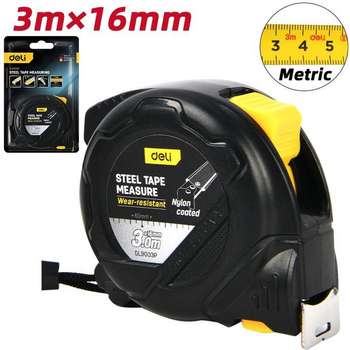 Измерительная техника DELI Рулетка DL9003P  3м*16мм